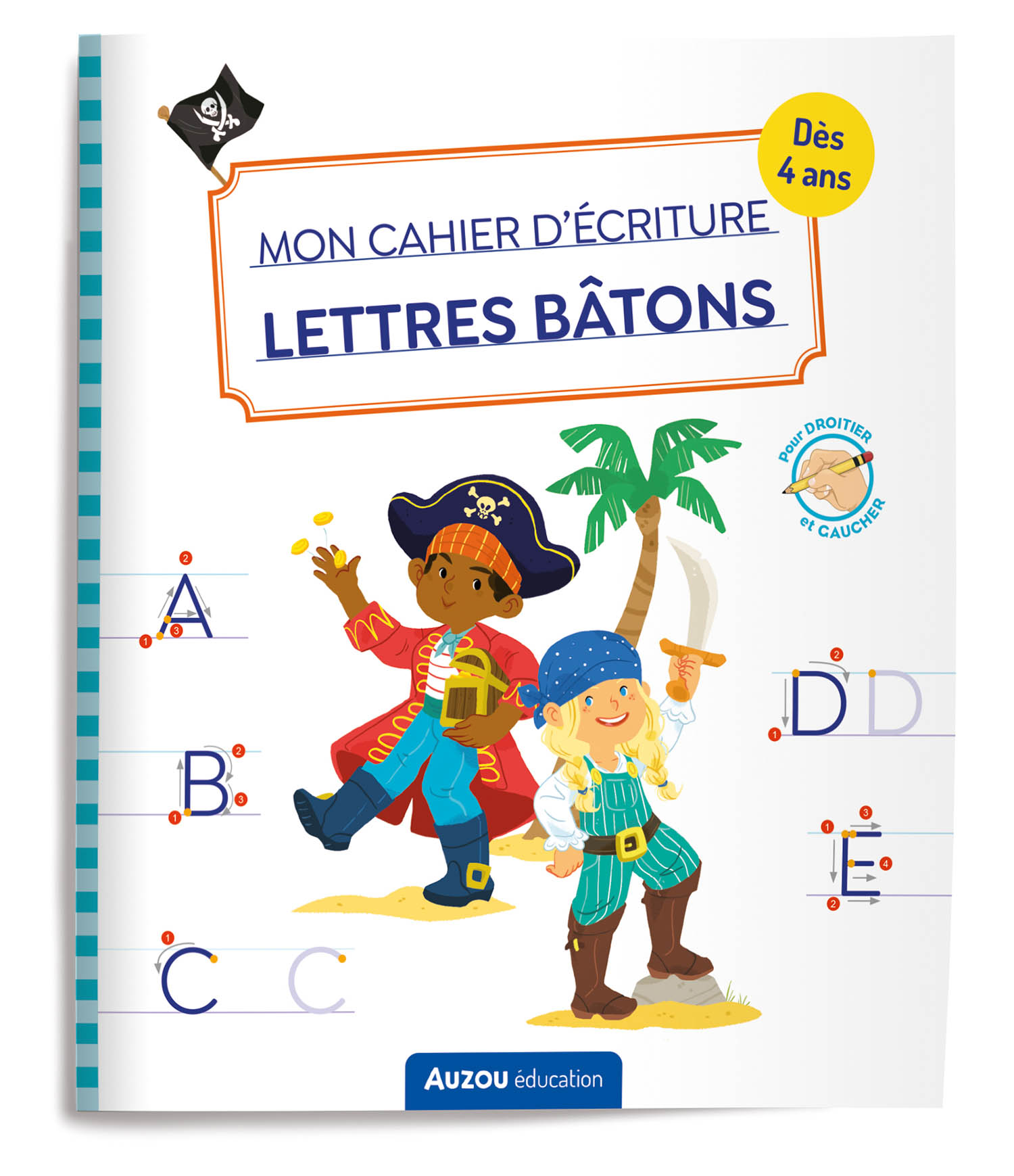 Mon Cahier D'écriture - Lettres Bâtons - Pirates