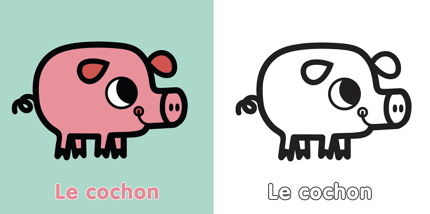 Mes premiers coloriages sans dépasser - Animaux