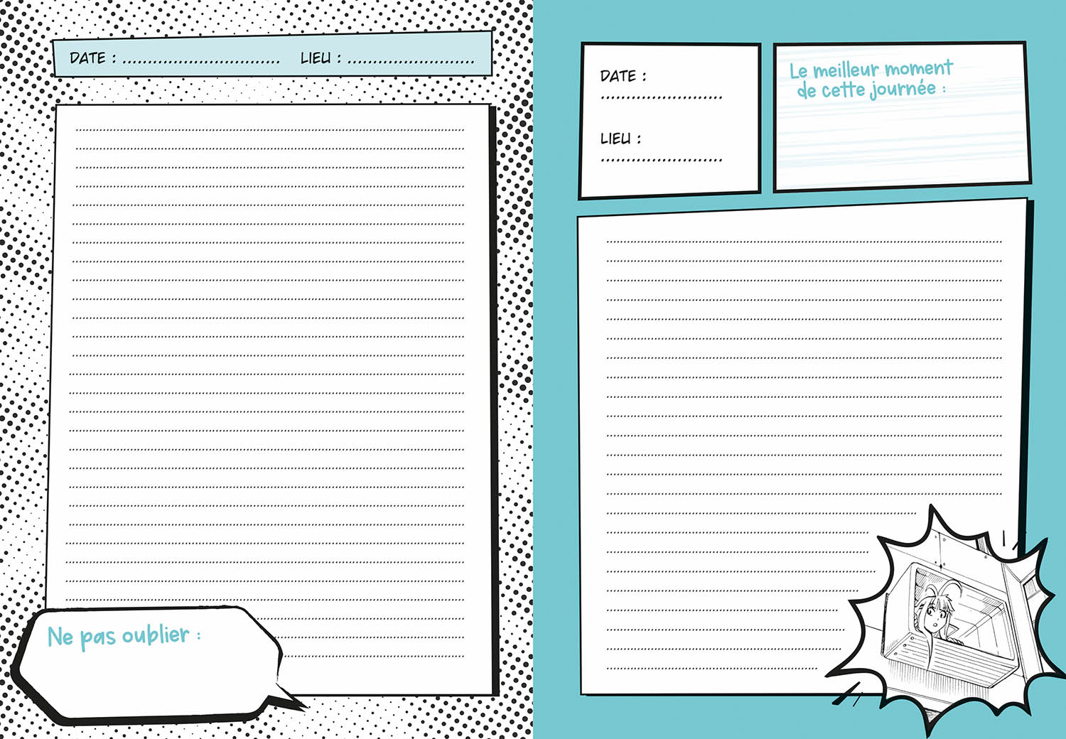 Ma Papeterie Créative - Mon Carnet Top Secret - Manga