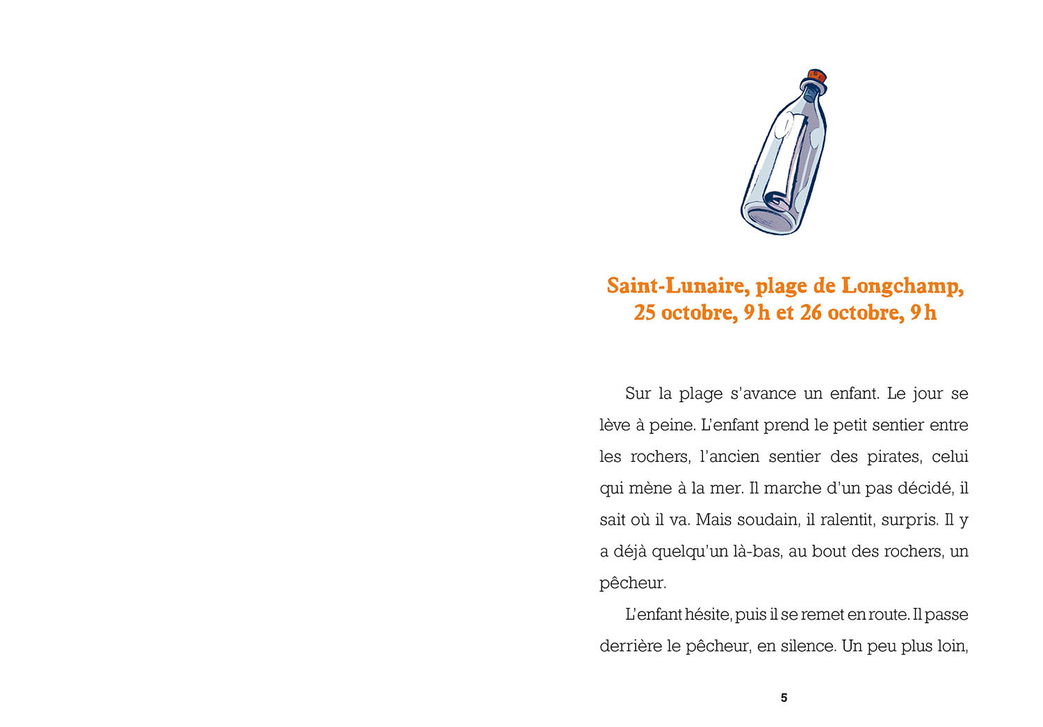 UNE BOUTEILLE A LA MER