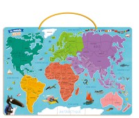 Ma Carte Du Monde Magnétique En Puzzle - Je Découvre Le Monde Avec Loup Ma Carte Du Monde Magnétique En Puzzle - Je Découvre Le Monde Avec Loup