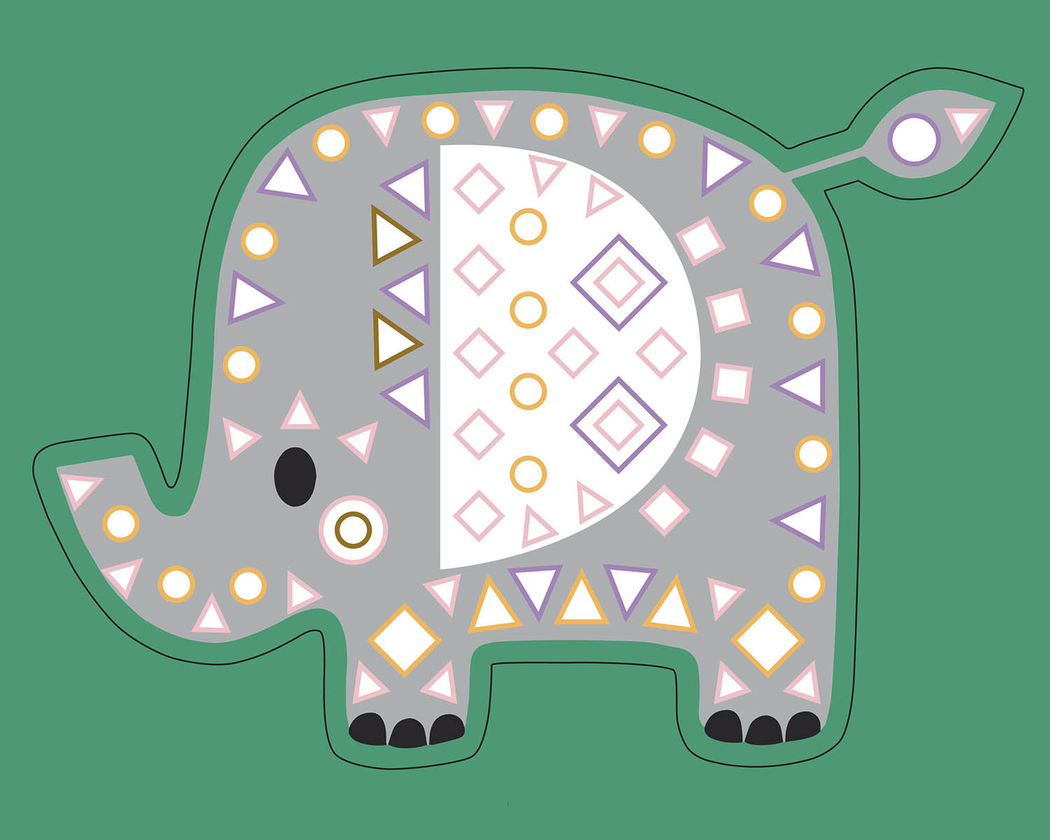 Mes gros animaux en mosaïques