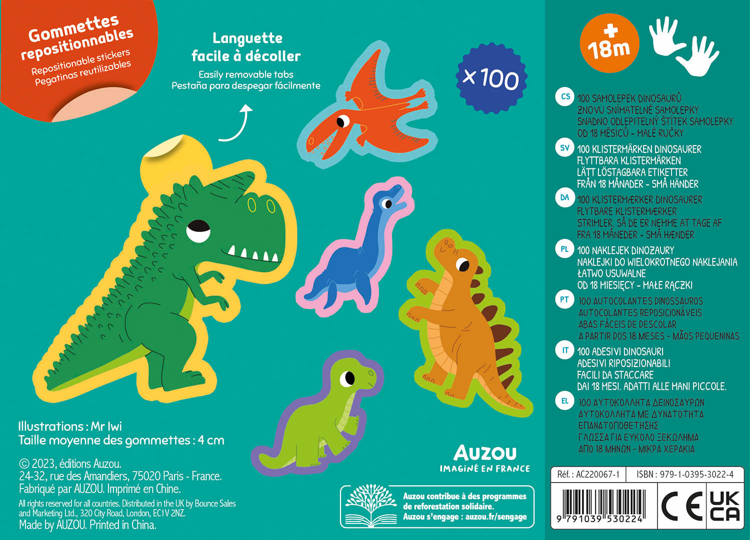 100 Gommettes - Les Dinosaures 100 Gommettes - Les Dinosaures