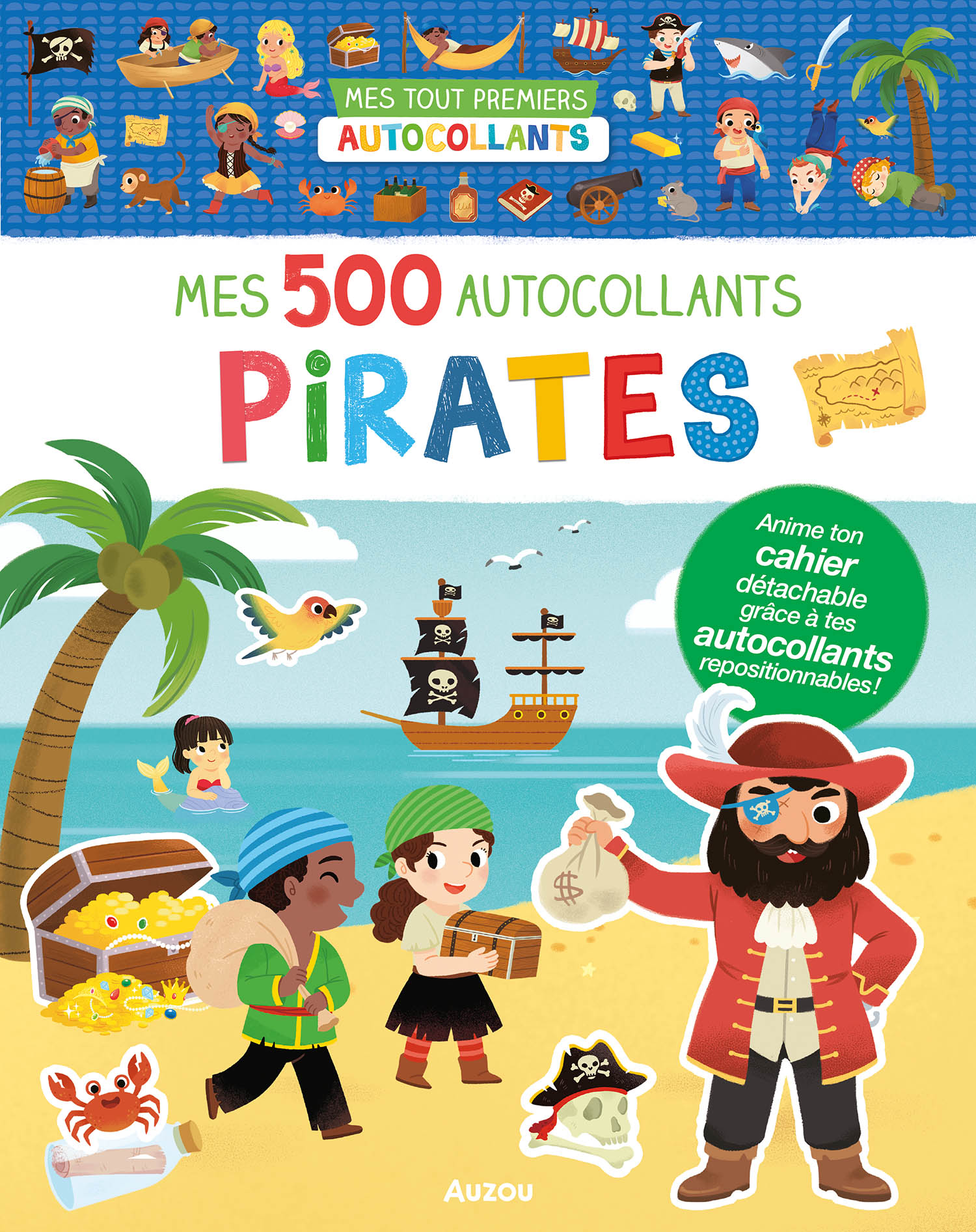 500 AUTOCOLLANTS - LES PIRATES 