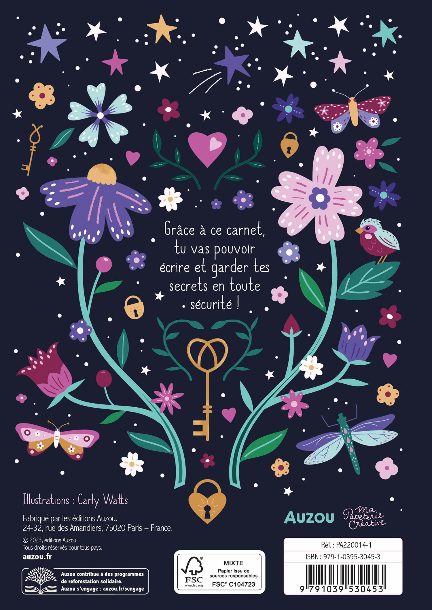 Ma Papeterie Créative - Mon Carnet Secret - Joli Bijou