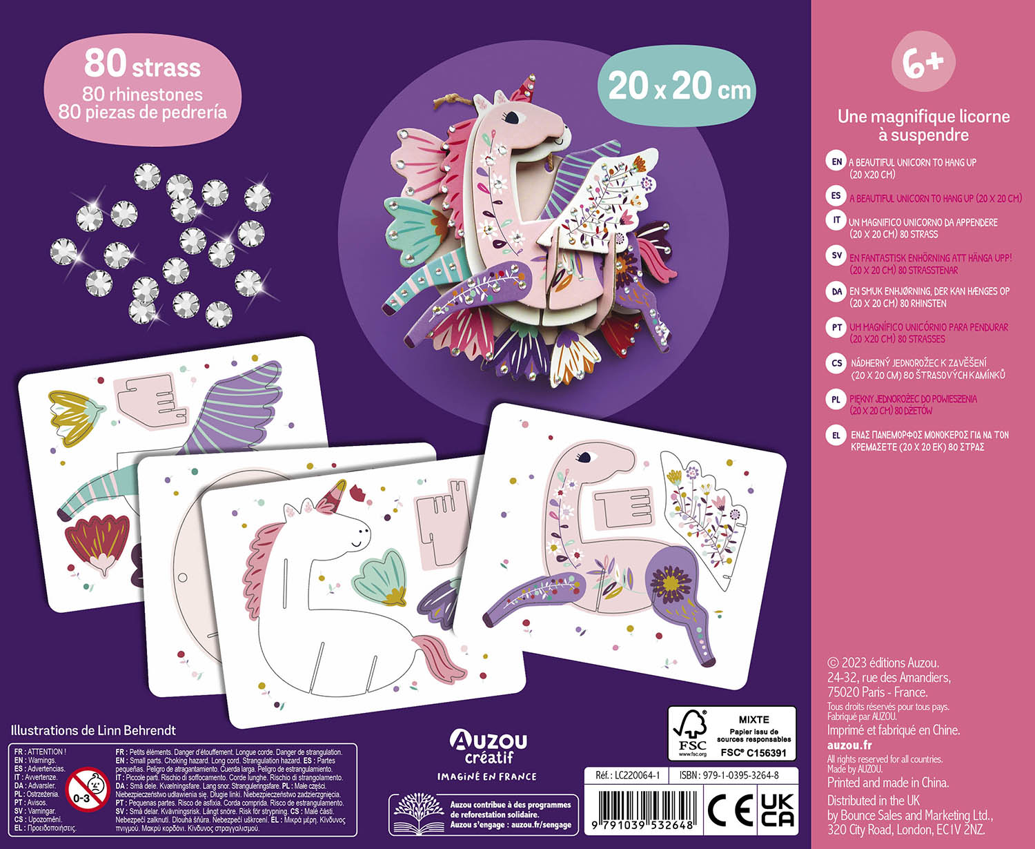 Mon tableau licorne à strass