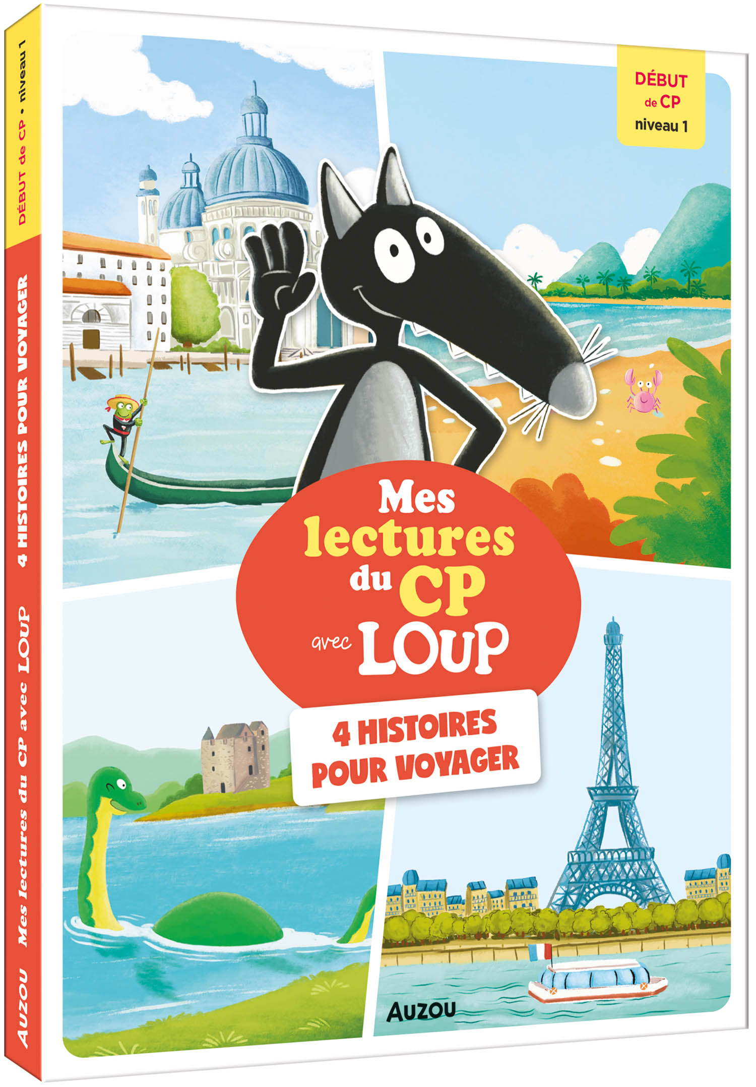 Mes lectures du CP avec Loup - niveau 1 - 4 histoires pour voyager