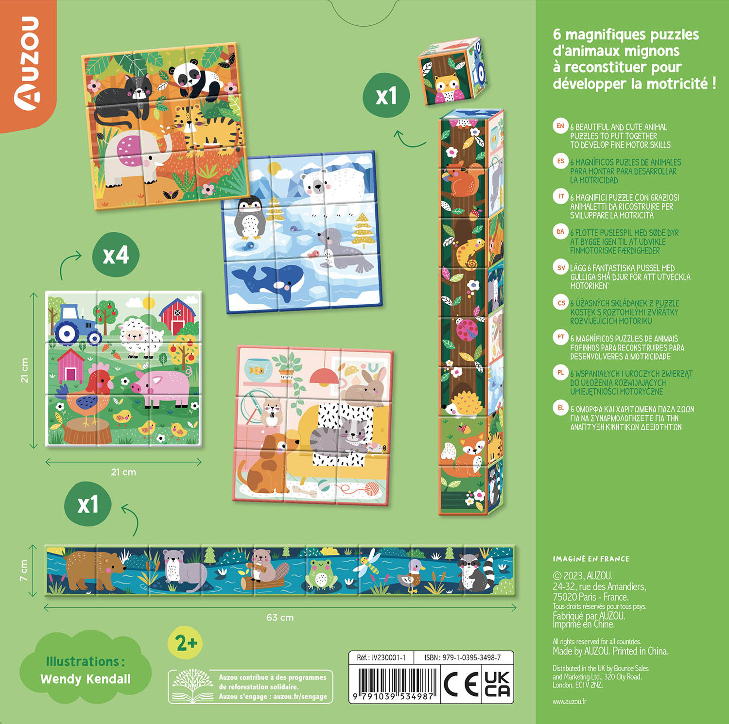 Mes Cubes Puzzle - Animaux Mignons Mes Cubes Puzzle - Animaux Mignons