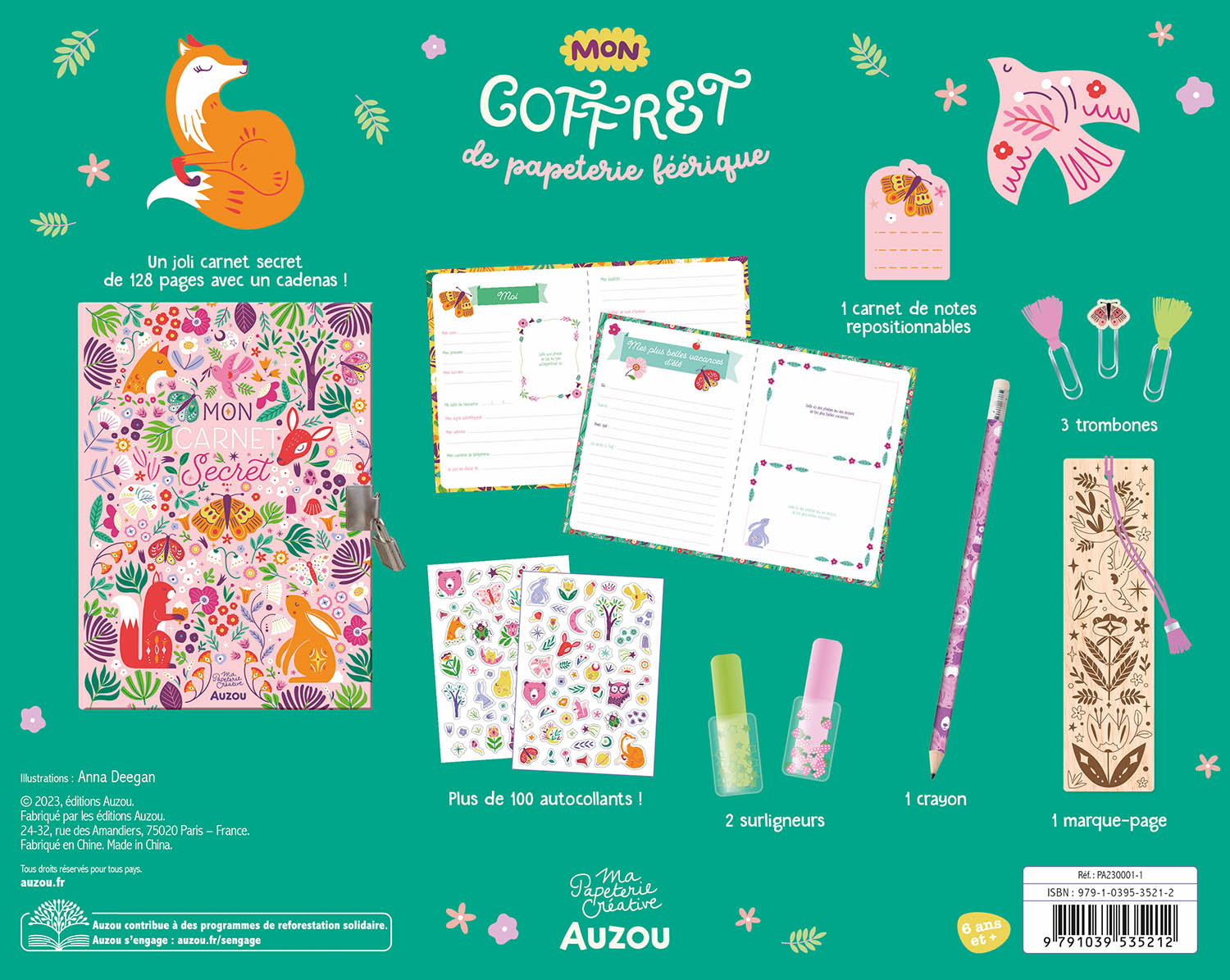 Ma Papeterie Créative - Mon Coffret De Papeterie Féérique