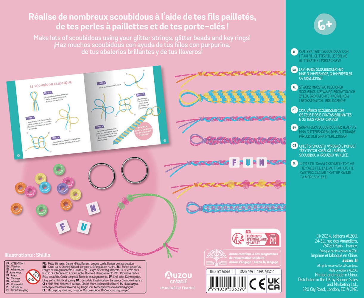 Mes scoubidous pailletés