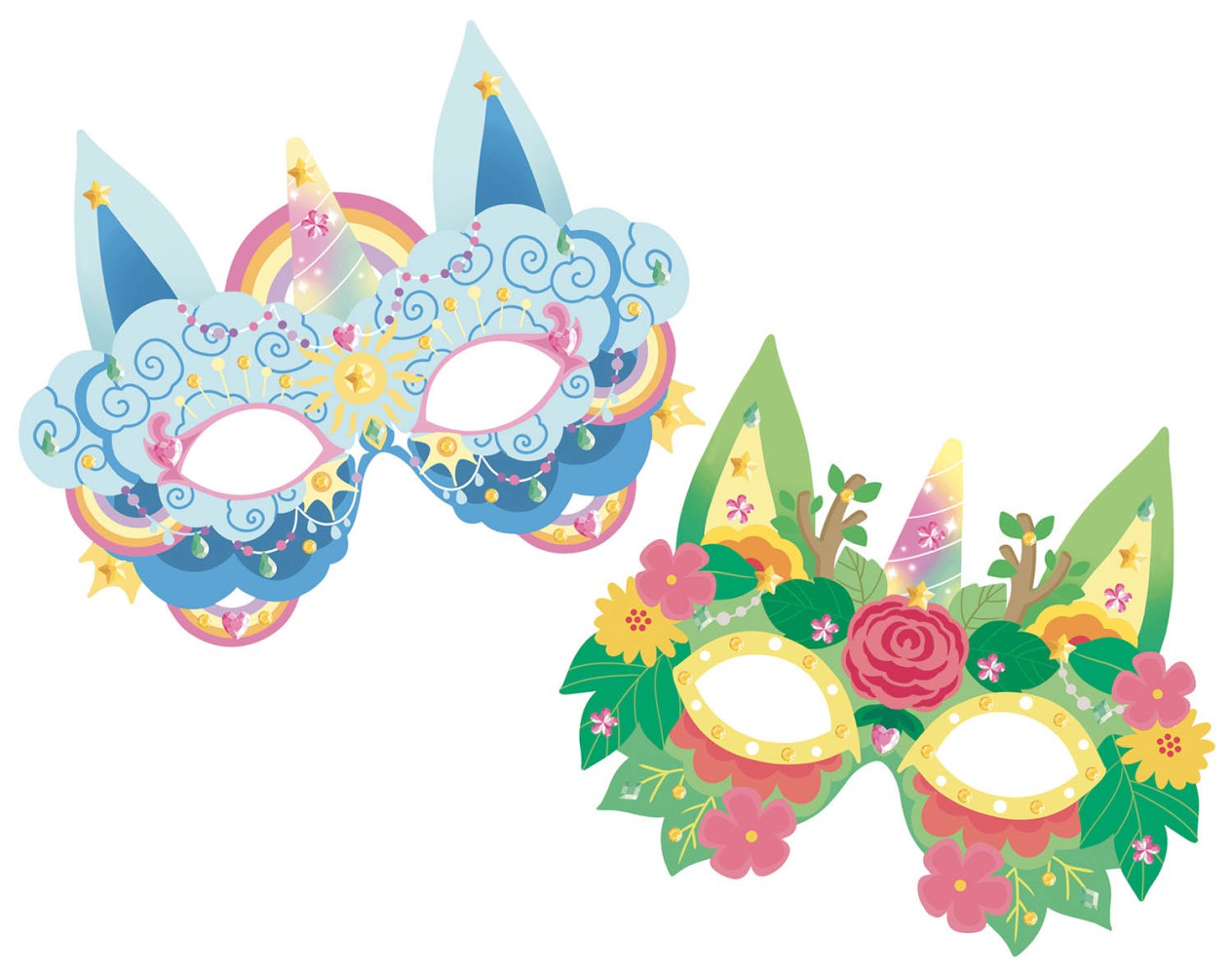 Masques Et Tattoos Licornes