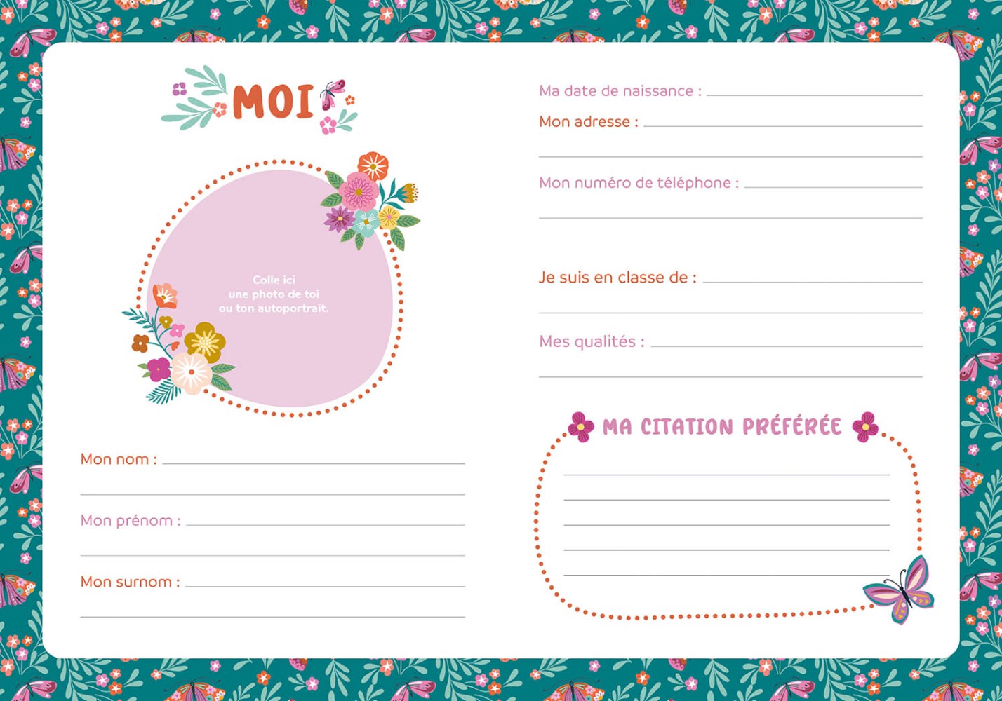 Mon carnet secret ultra pailleté