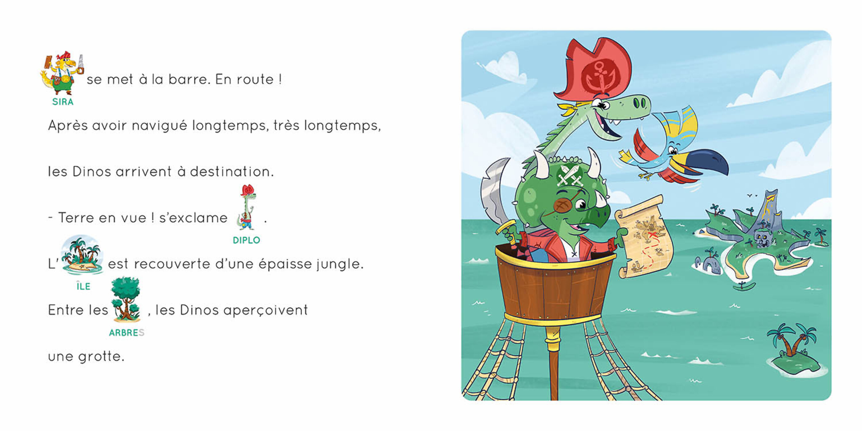 Les Dinos Pirates Et L'île Mystérieuse