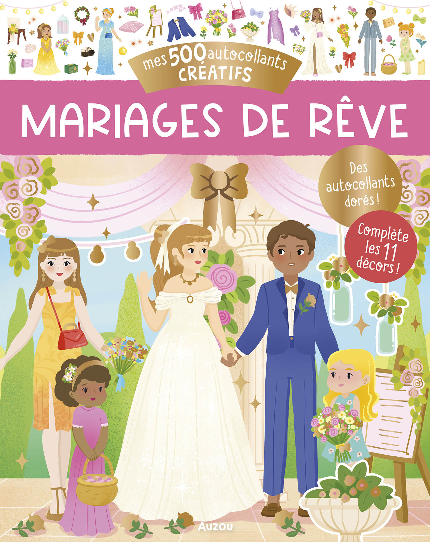 500 autocollants créatifs - Mariées de rêves