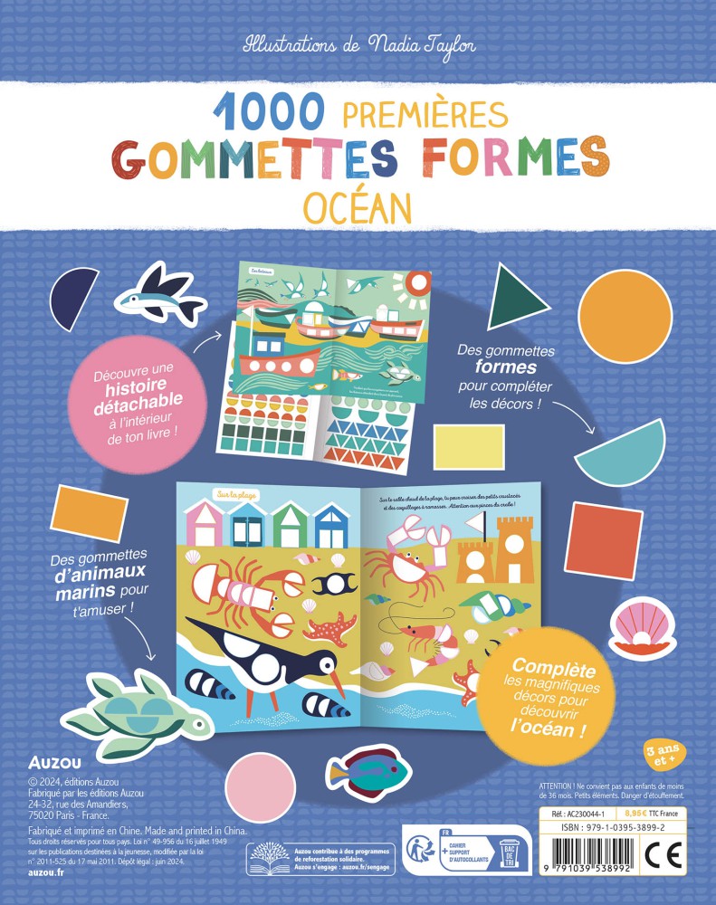 Mes Tout Premiers Autocollants - 1000 Gommettes - Océan Ne Mes Tout Premiers Autocollants - 1000 Gommettes - Océan Ne