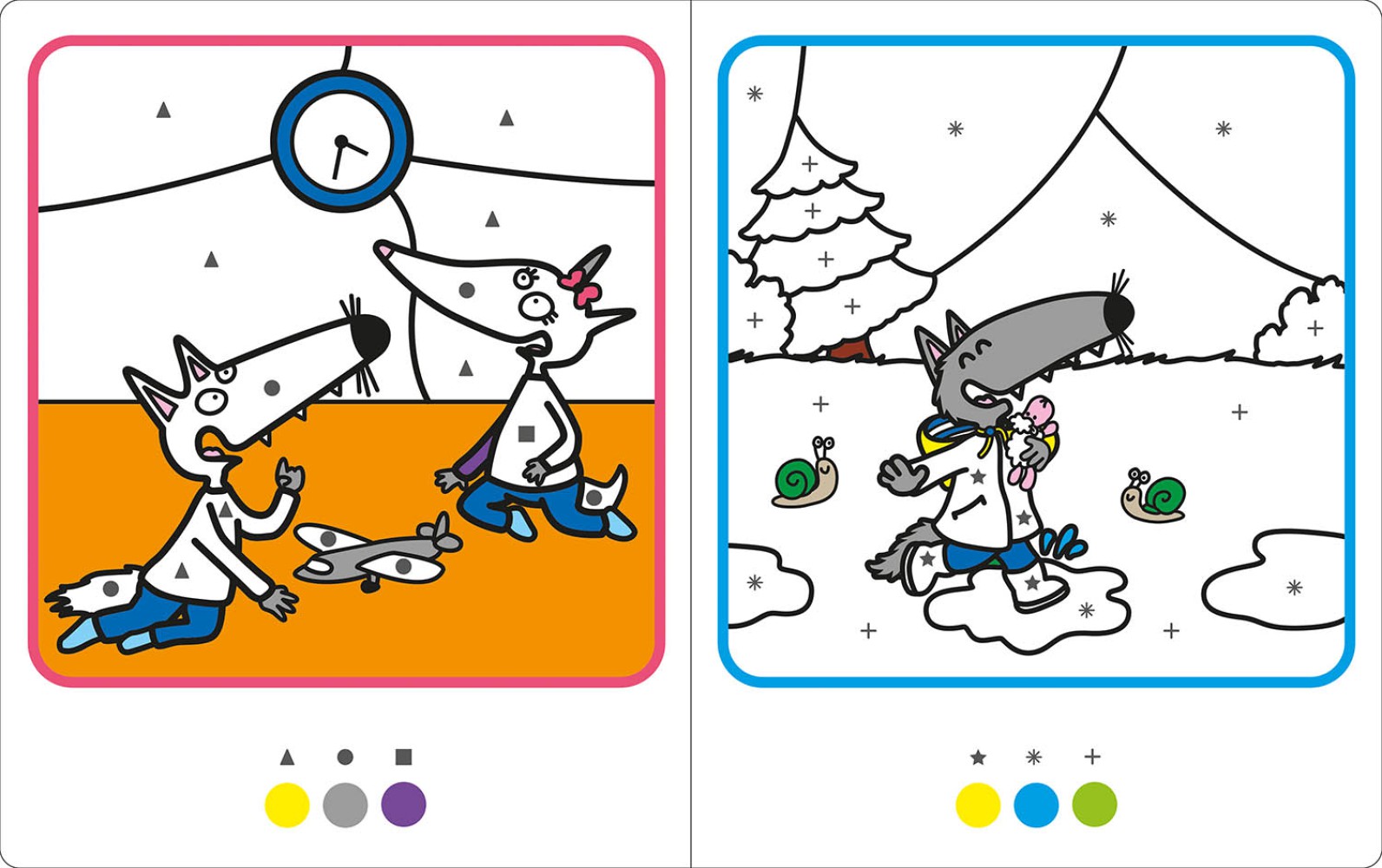 P'tit Loup - Mes Coloriages Magiques - Tracés Et Formes