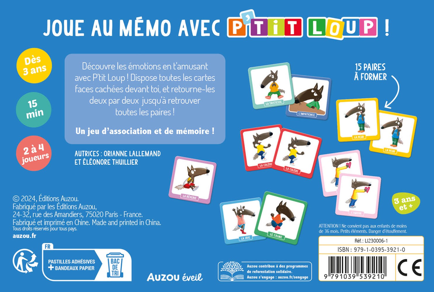 P'tit Loup - Mon Mémo Des Émotions