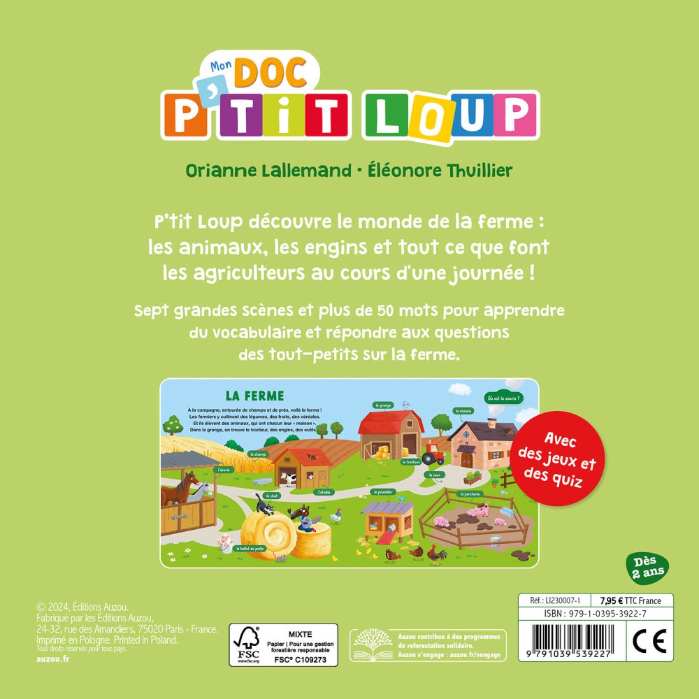 Mon Doc P'tit Loup : La Ferme Mon Doc P'tit Loup : La Ferme