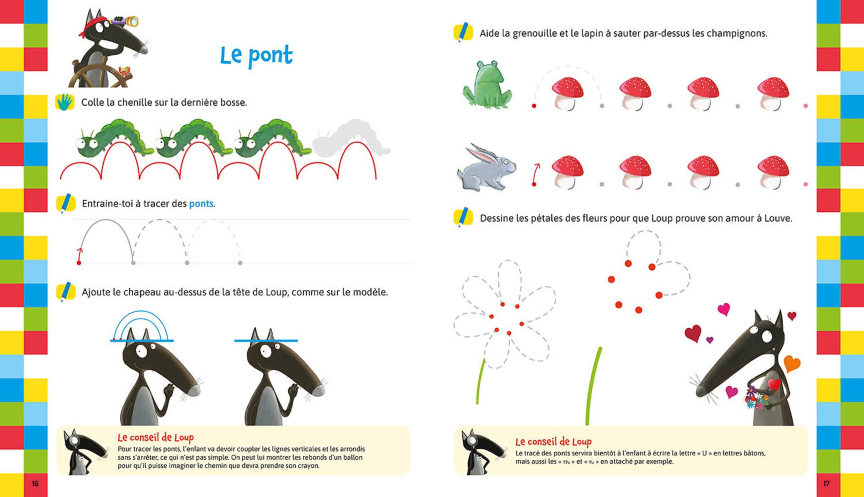 Je Me Prépare À L'écriture Avec Loup - Les Tracés Et Les Formes