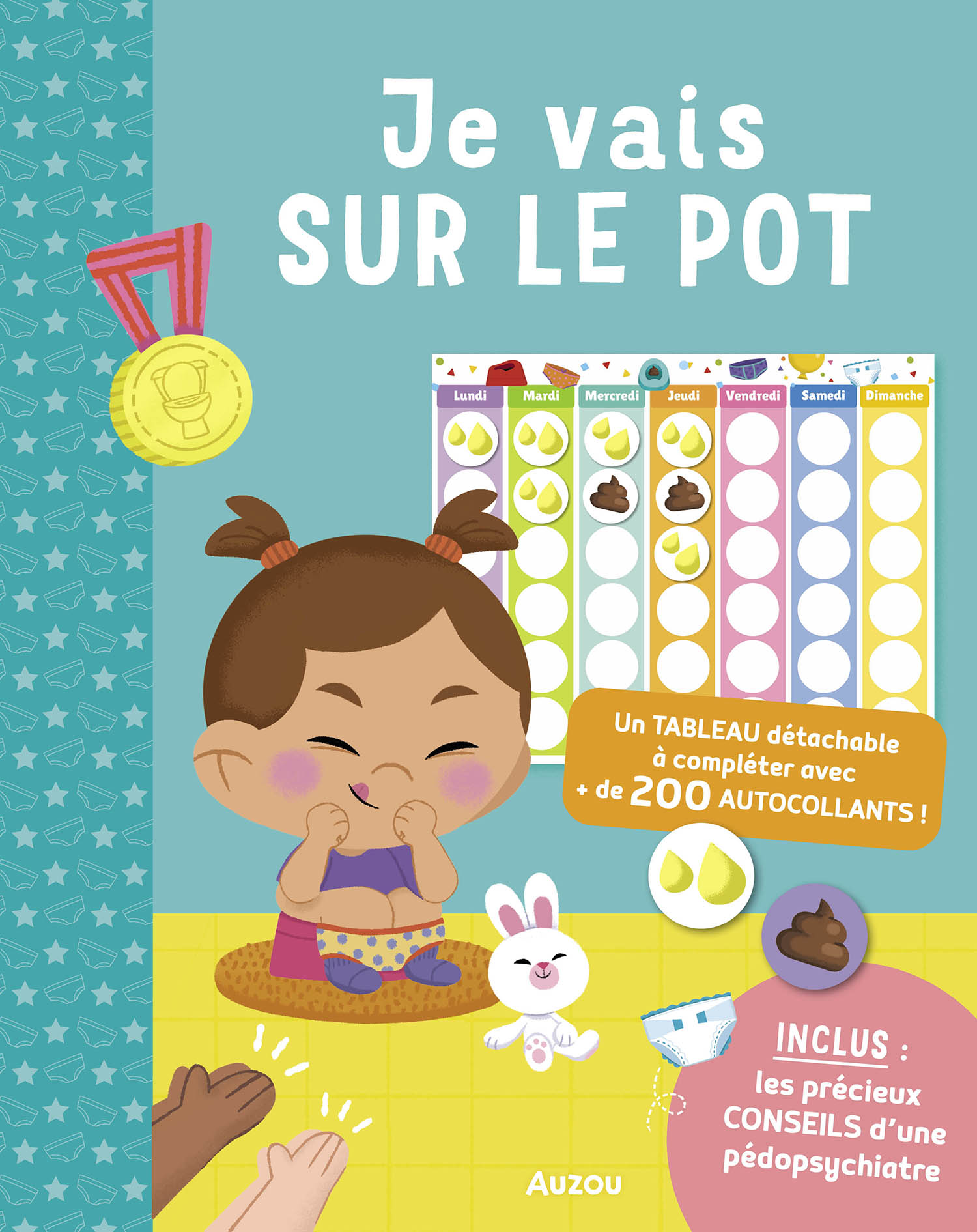 Je vais sur le pot - Mon cahier de gommettes
