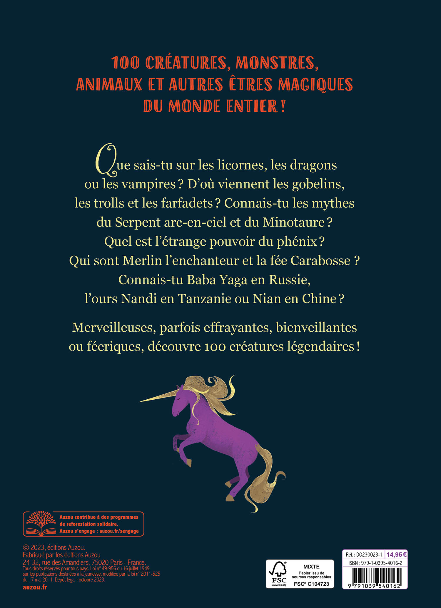 LE GRAND LIVRE DES CREATURES FANTASTIQUES