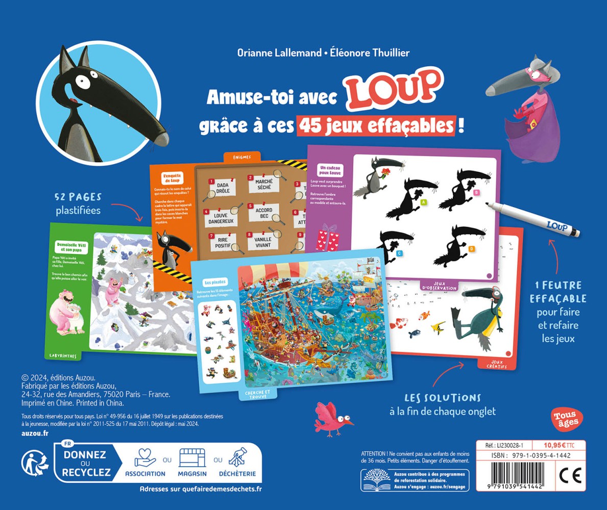 Mes Jeux Effaçables Loup Mes Jeux Effaçables Loup