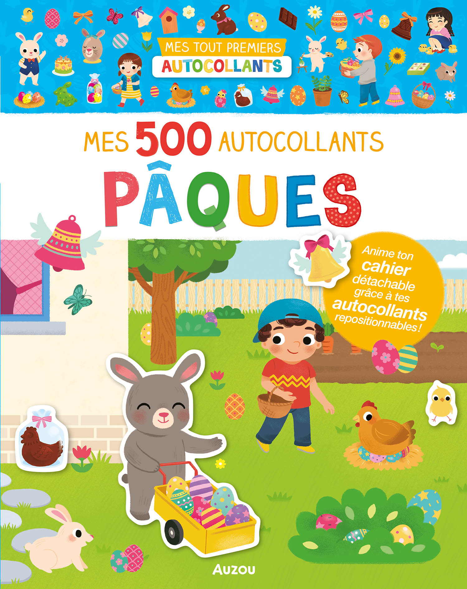 500 Autocollants Pâques