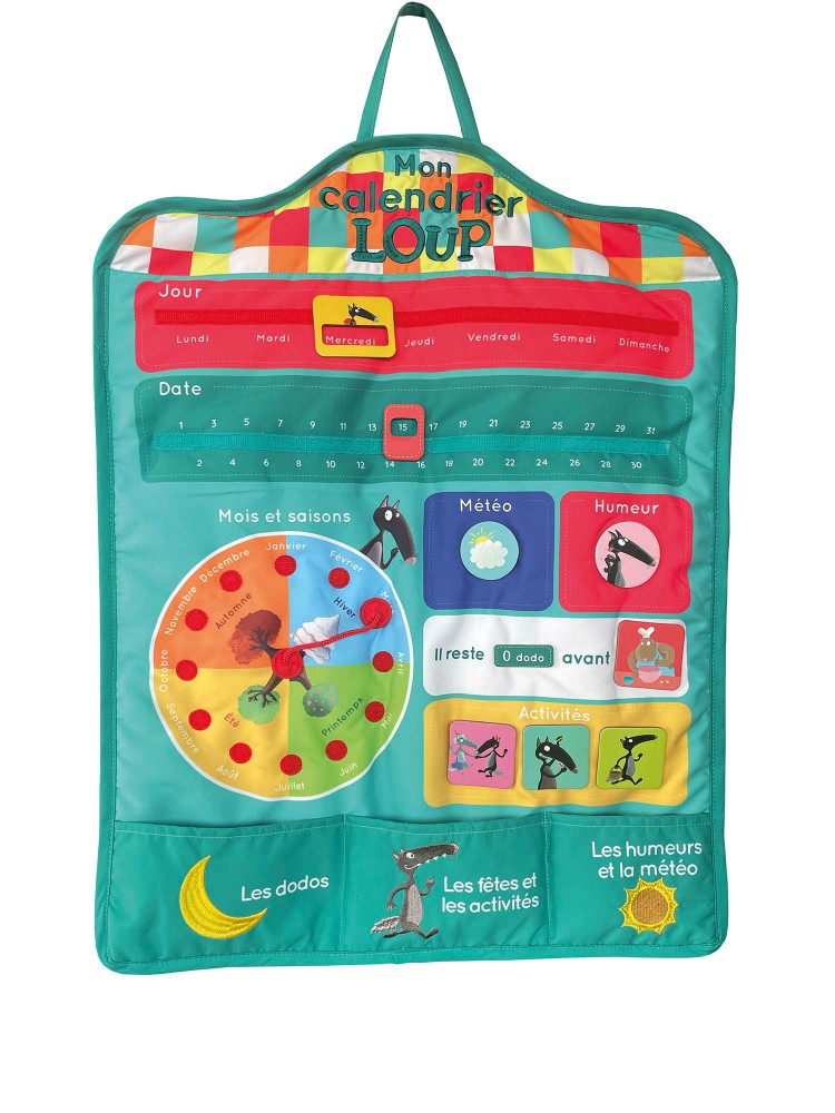 Mon Calendrier En Tissu Loup Mon Calendrier En Tissu Loup