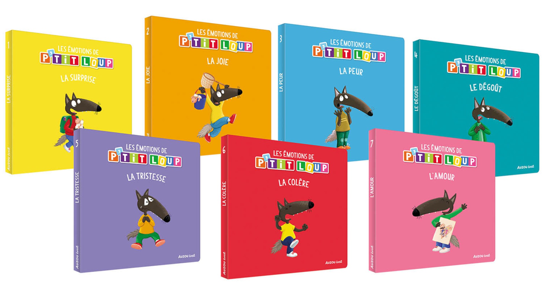 Bibliothèque P'tit Loup - Mes 7 Livres Des Émotions