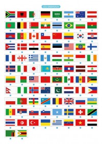 Mon poster géant Loup - La carte du monde