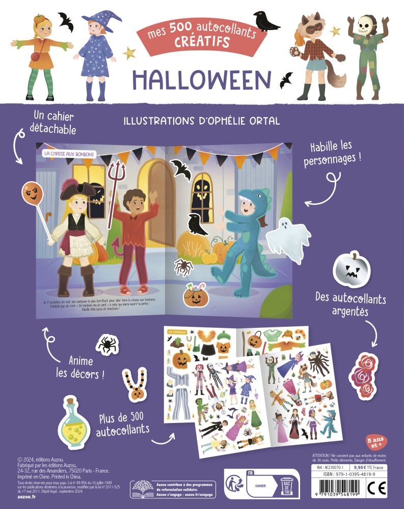 Mes 500 Autocollants Créatifs - Halloween Mes 500 Autocollants Créatifs - Halloween