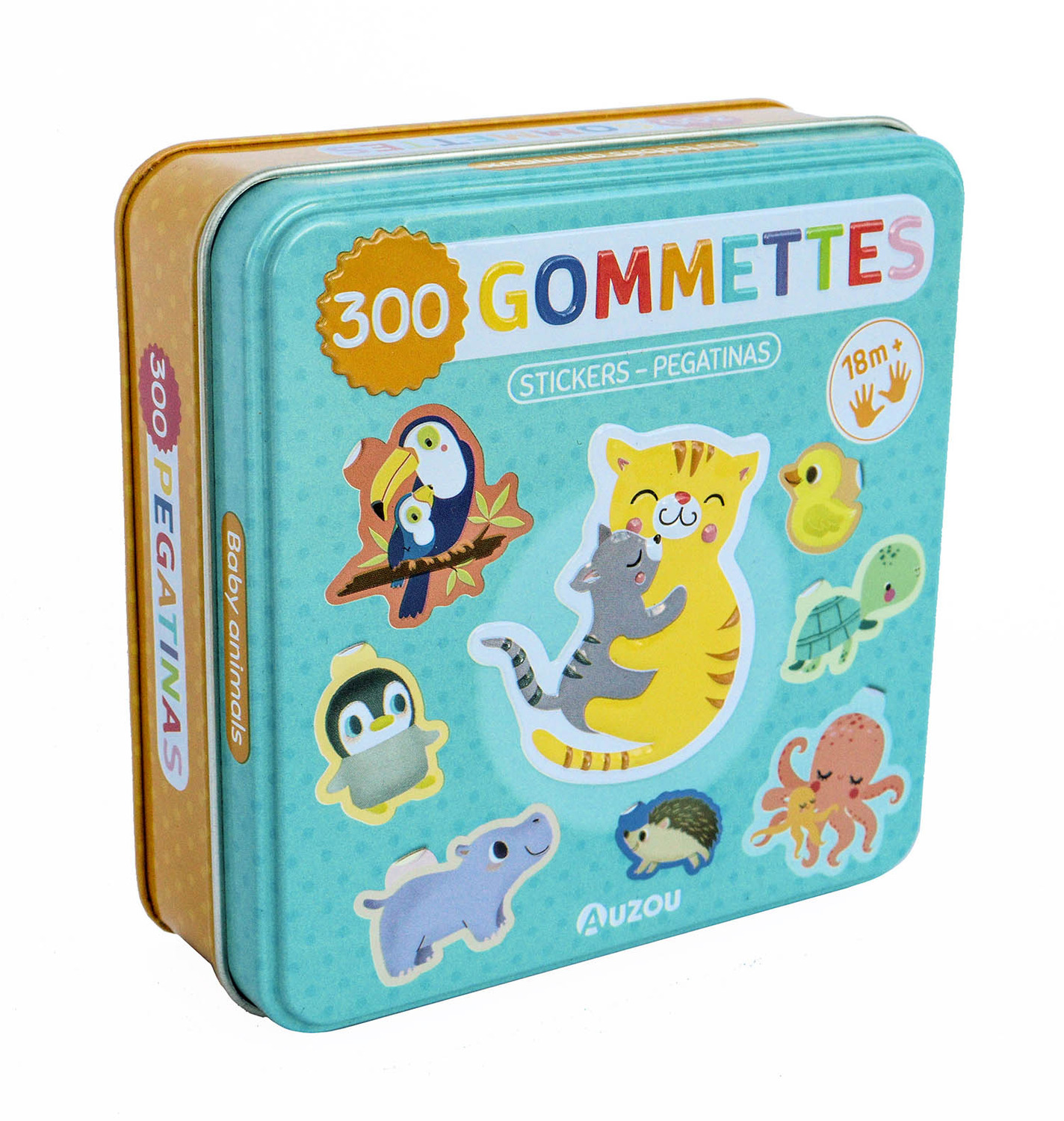 Boîte De Gommettes Métal - Les Bébés Animaux