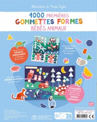 1000  premières gommettes formes bébés animaux