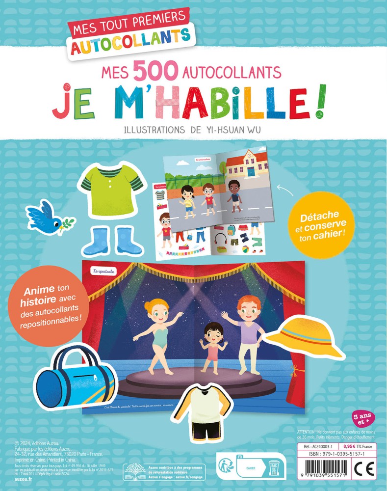 Mes 500 Autocollants Je M'habille