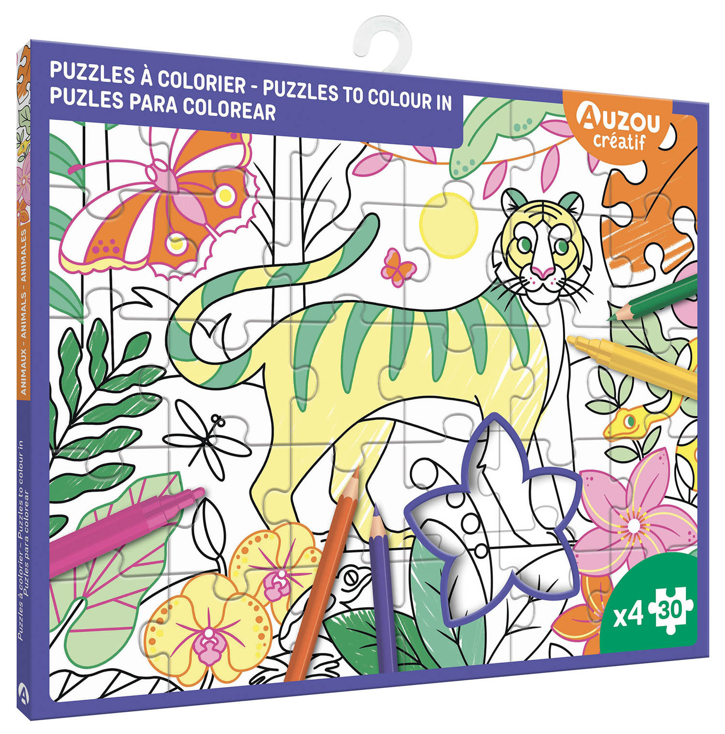 Mes 4 puzzles à colorier