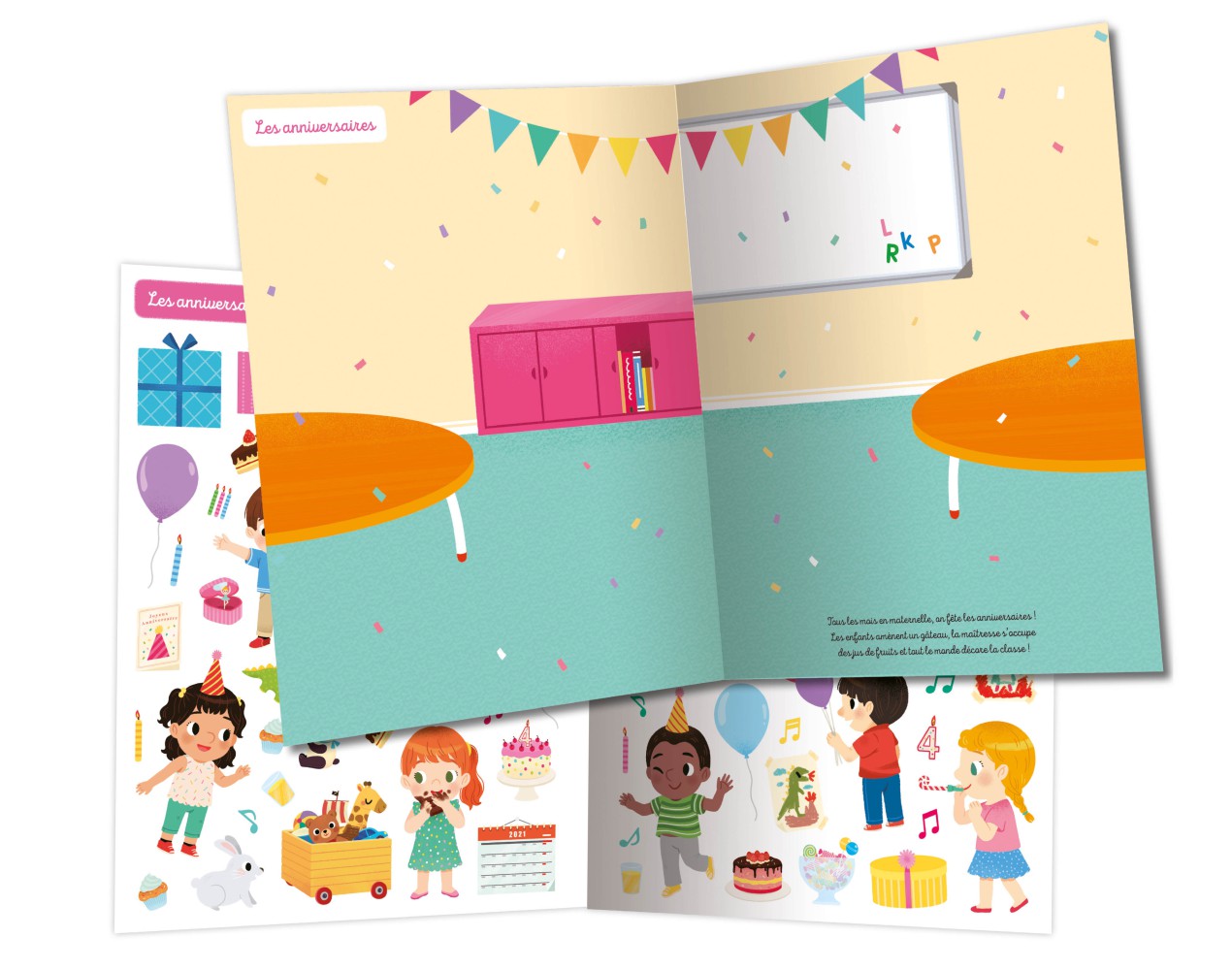 500 Autocollants La Maternelle