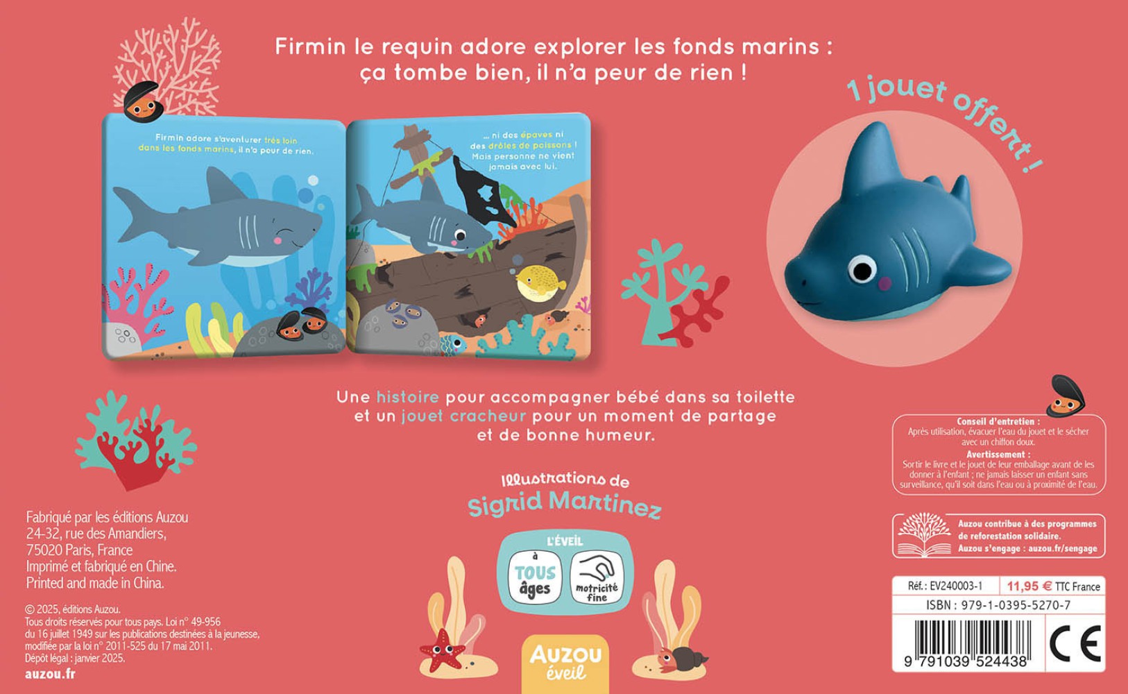 Valisette carton - Firmin le requin