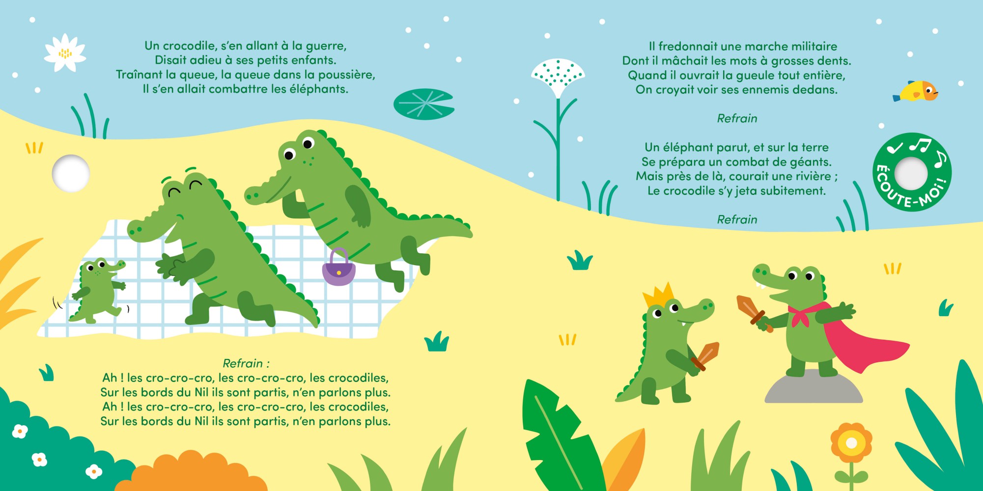 MA COMPTINE ANIMEE - AH ! LES CROCODILES