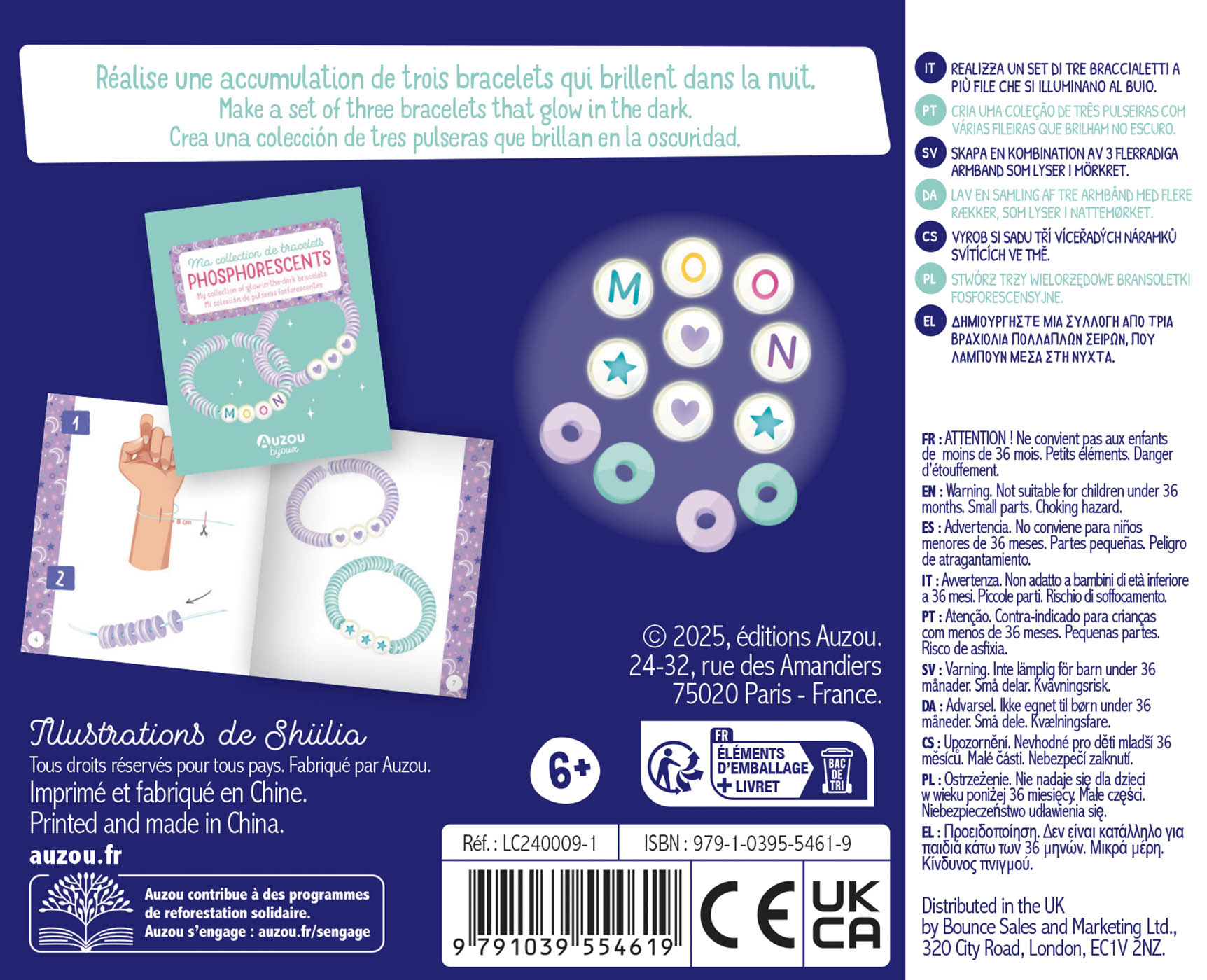 Ma collection de bracelets phosphorescents