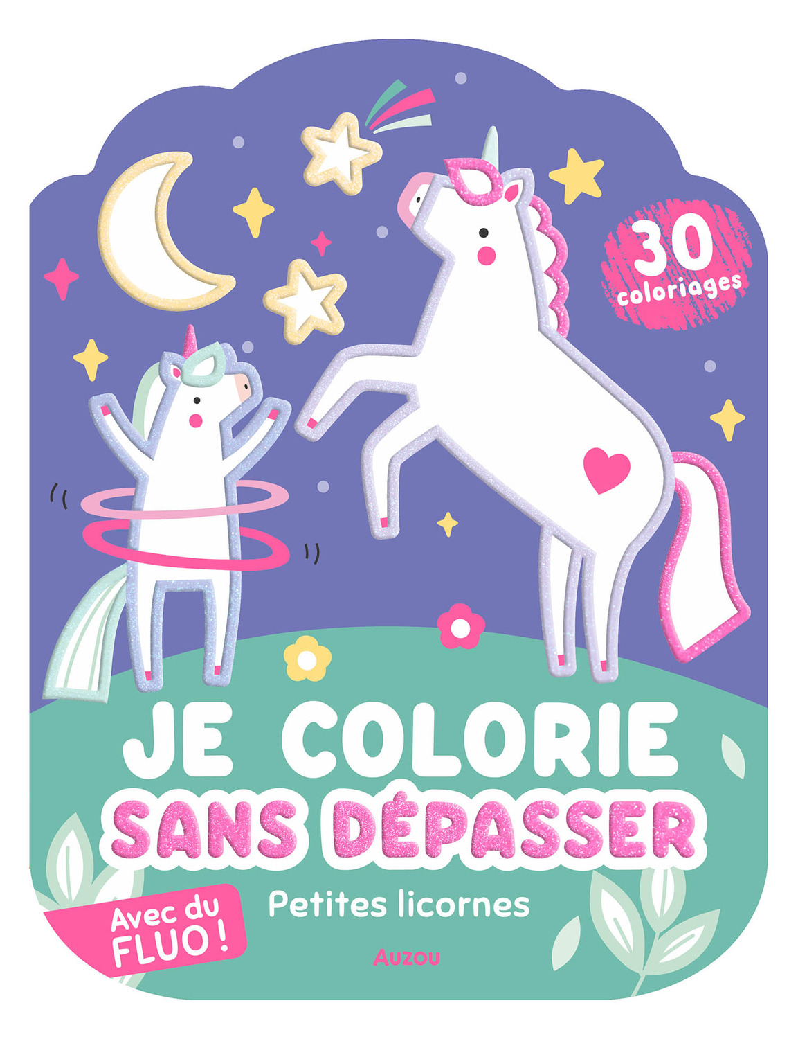 Coloriages fluos - petites licornes