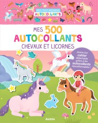 500 autocollants chevaux et licornes
