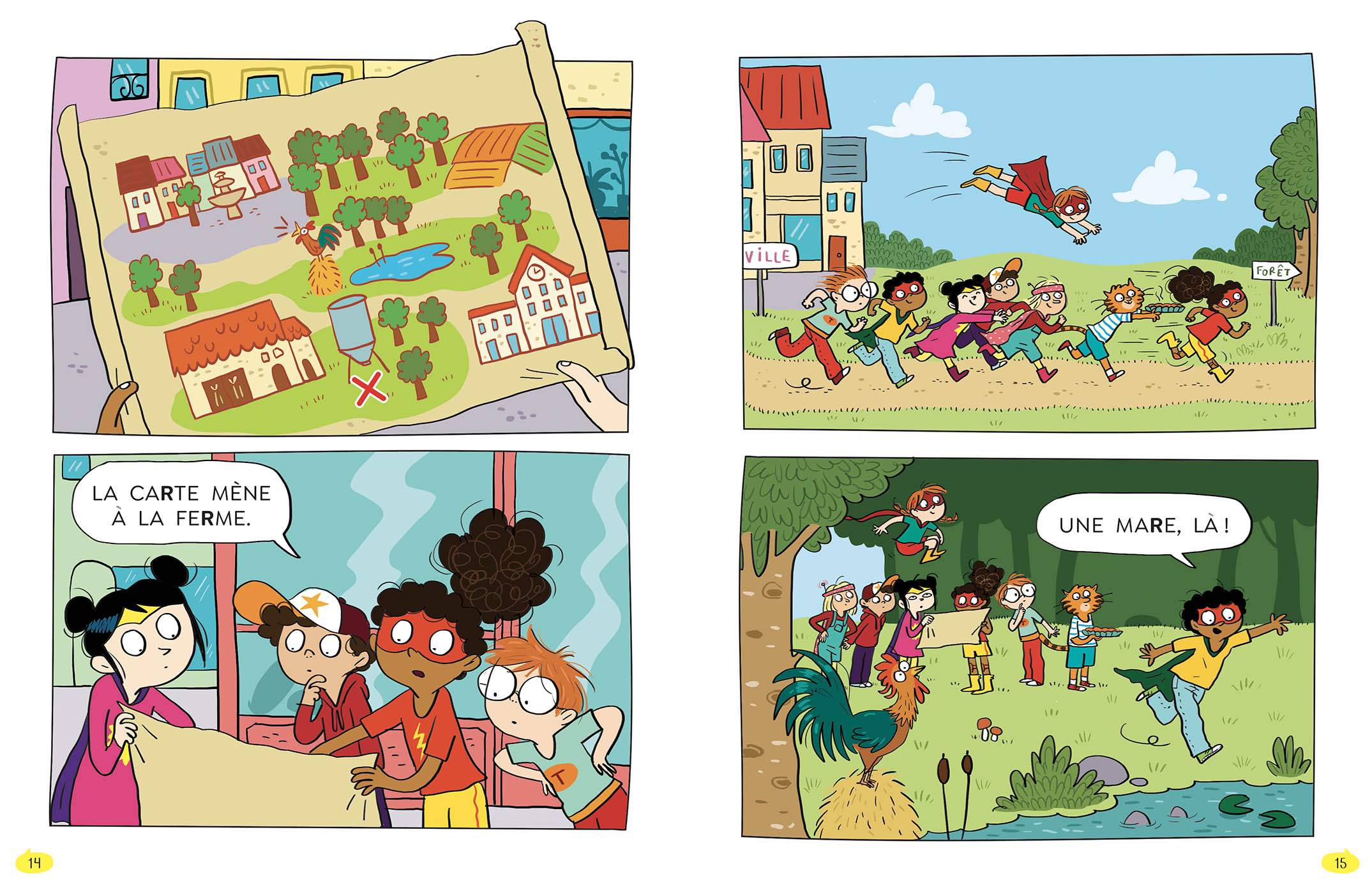 LES HEROS DU CP EN BD - SUPER DEBUTANT - LA CHASSE AU TRESOR