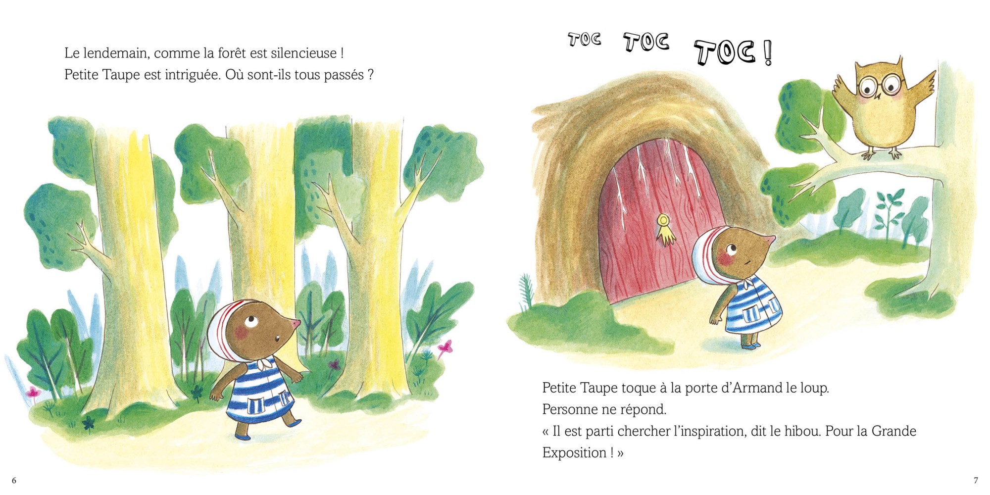 Petite Taupe Et L'exposition De La Forêt