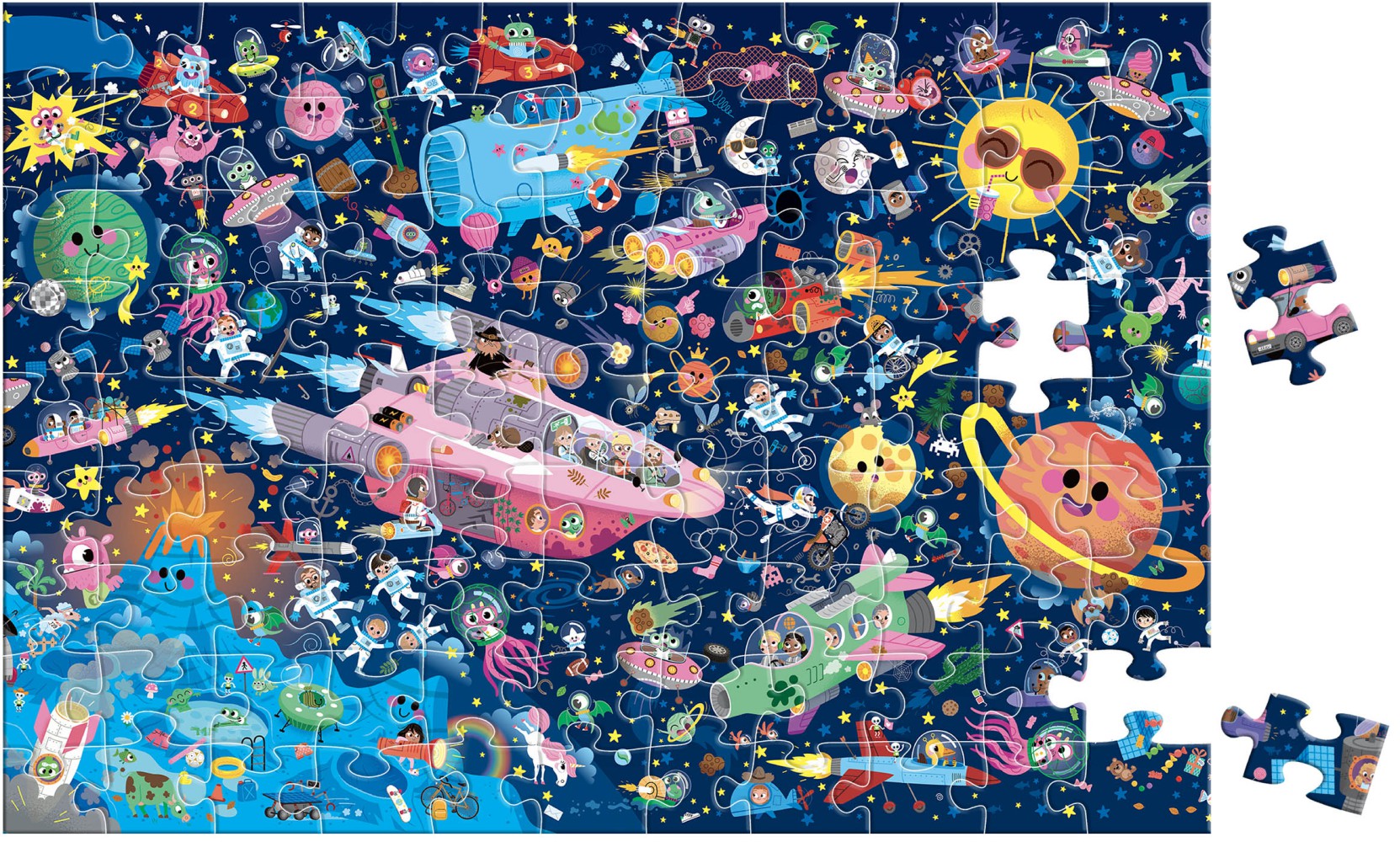 Puzzle Cherche Et Trouve - Dans L’espace