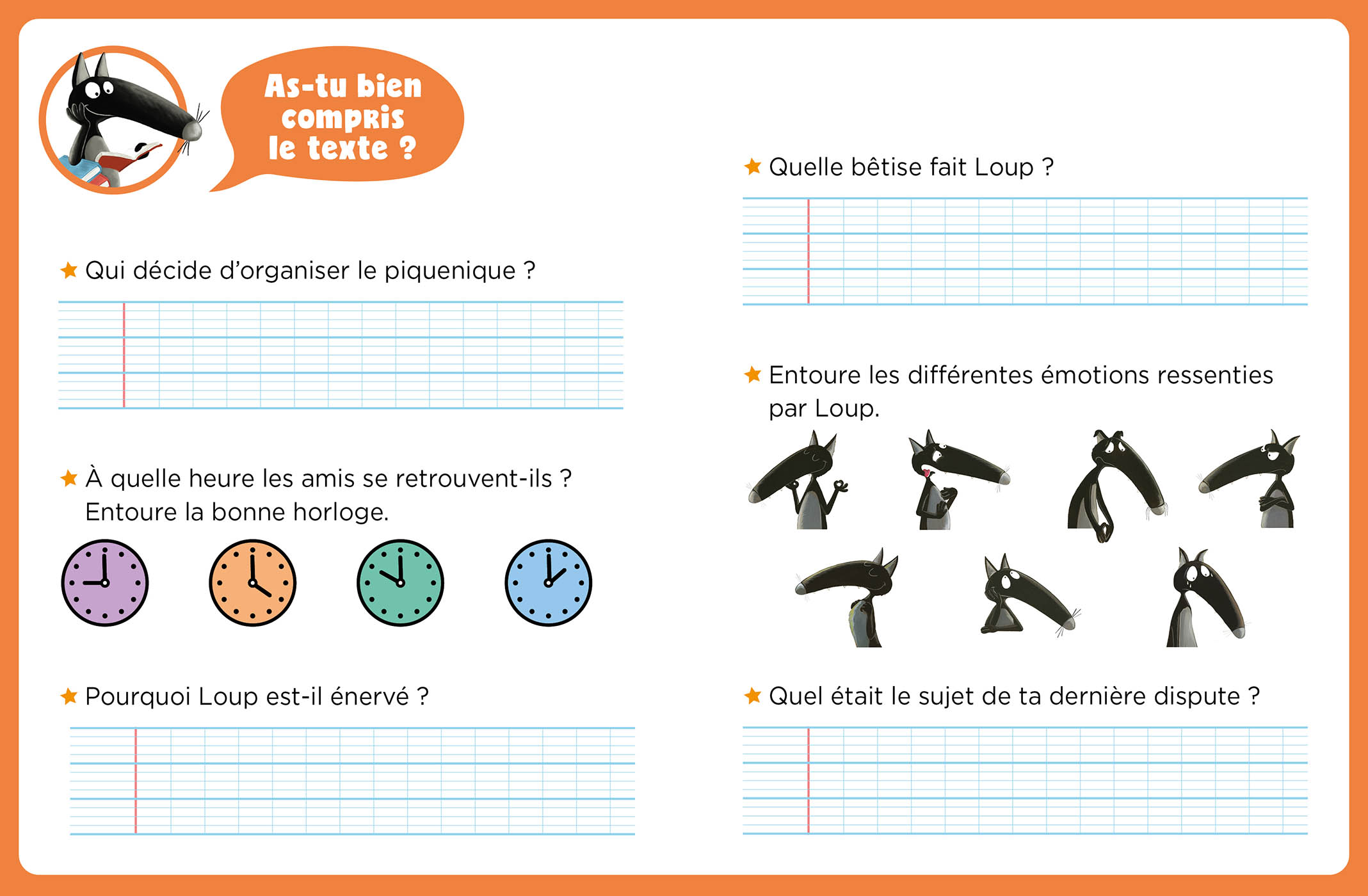MES LECTURES DU CE1 AVEC LOUP - DISPUTE ENTRE AMIS MES LECTURES DU CE1 AVEC LOUP - DISPUTE ENTRE AMIS