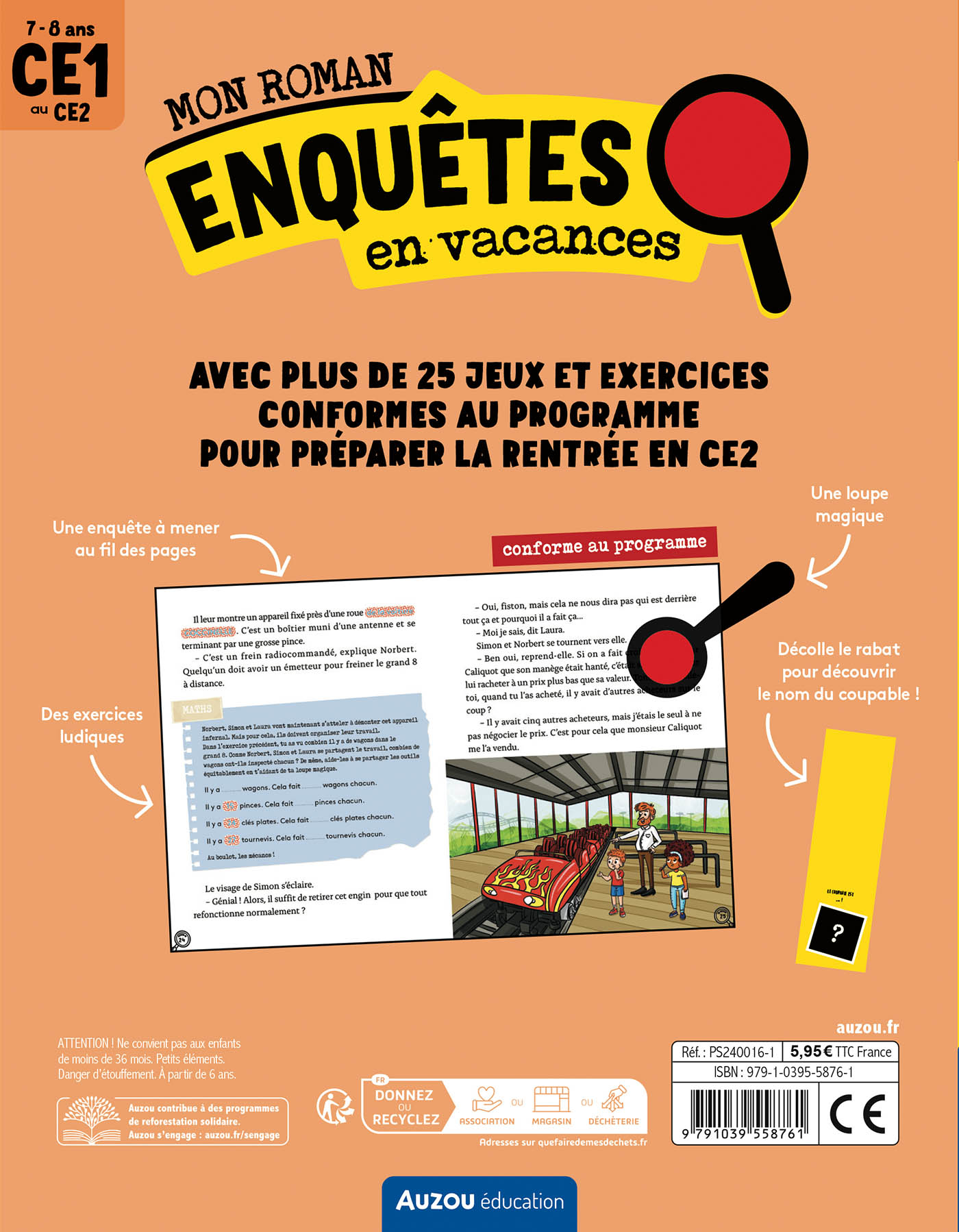 MON ROMAN - ENQUETES CE1 - MYSTERE SUR LE GRAND 8 