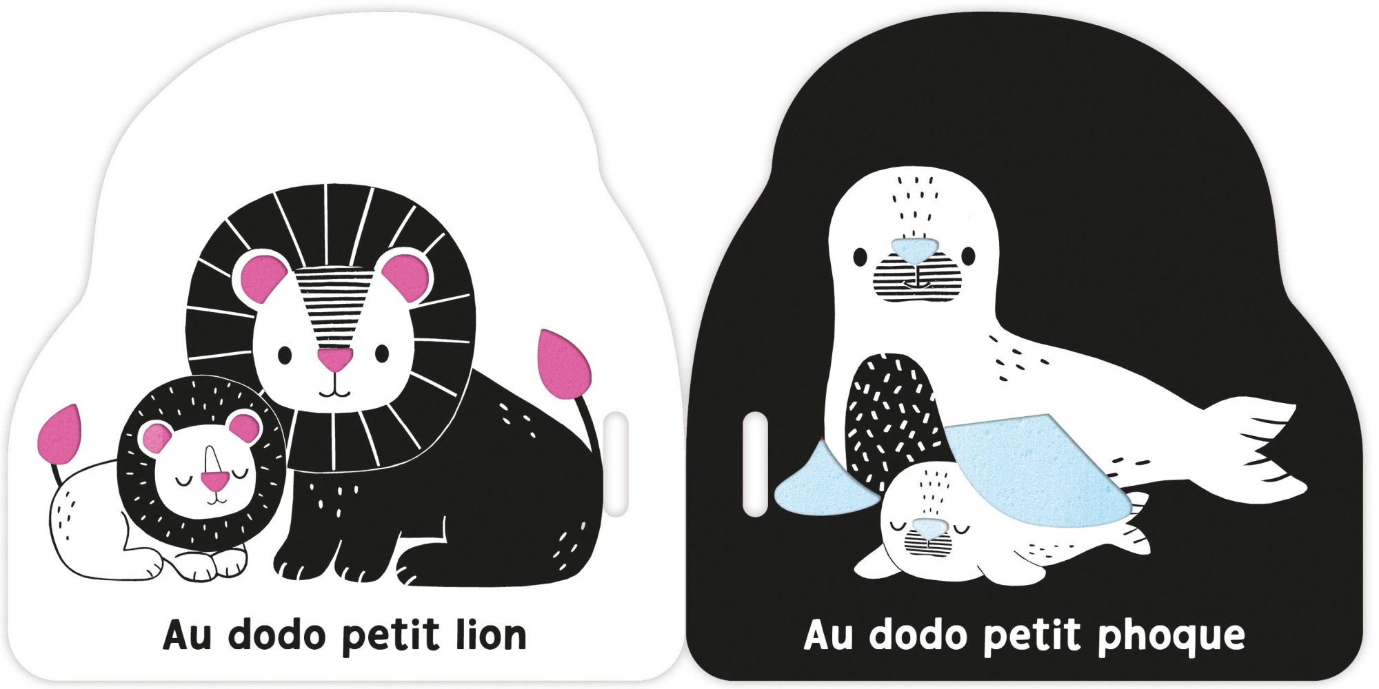 MON PREMIER LIVRE POUSSETTE EN NOIR ET BLANC  - AU DODO