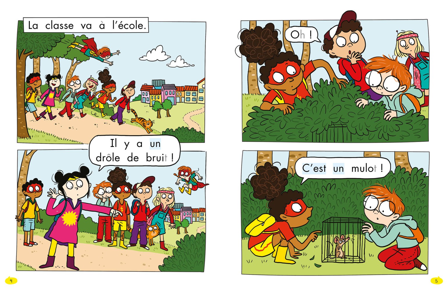 Les Héros Du Cp En Bd - Niveau 1 - Un Mulot À L'école