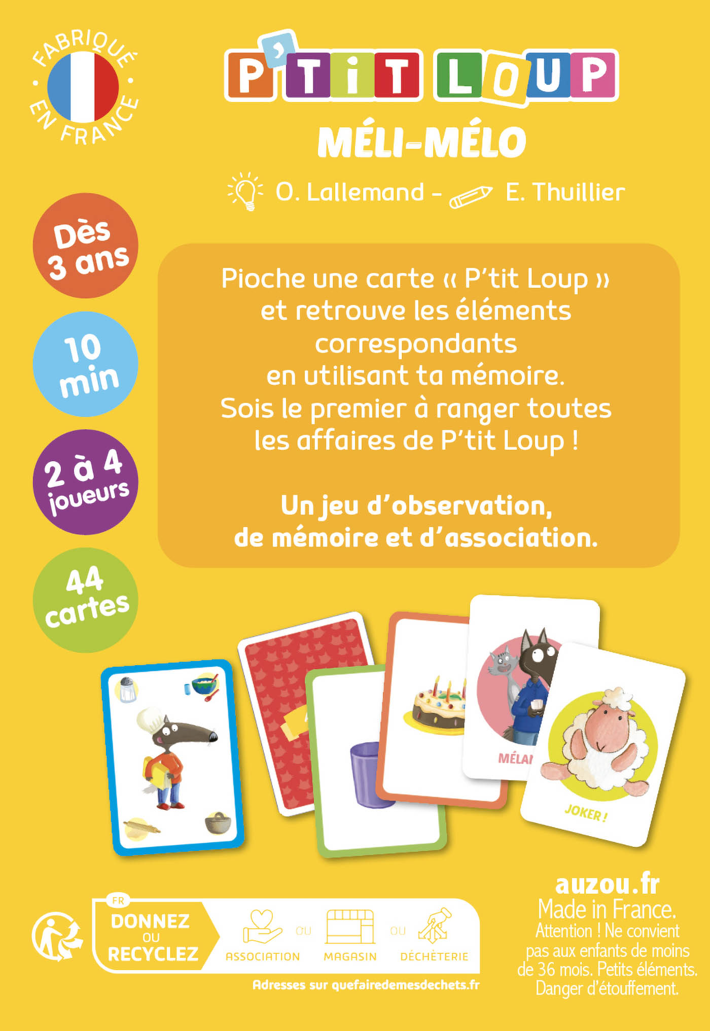 Mon Jeu P'tit Loup - Méli-Mélo