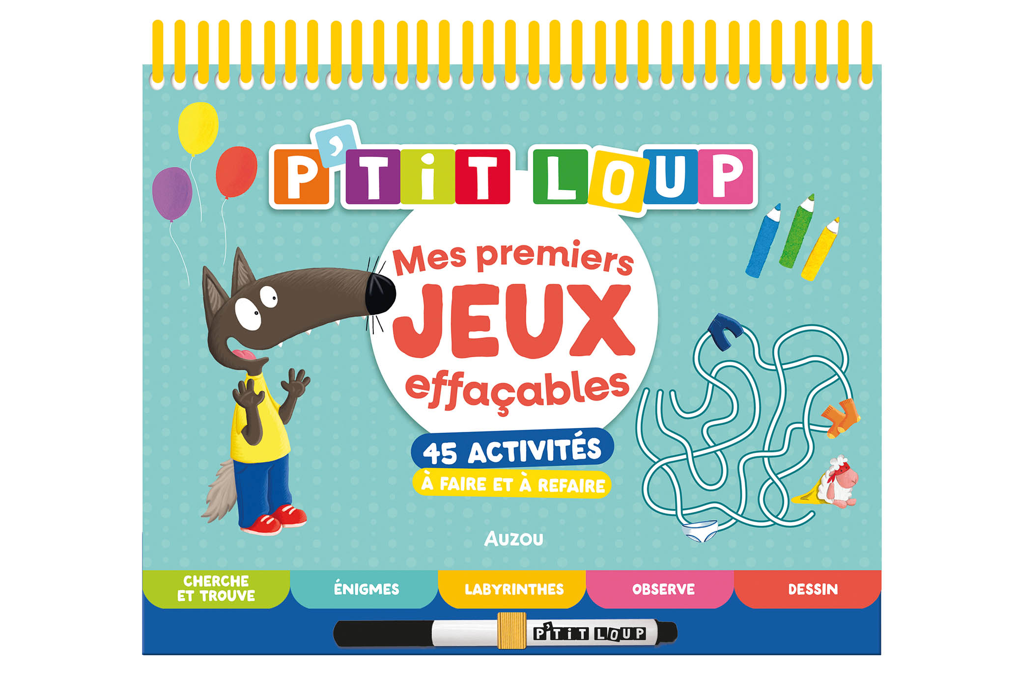 P'tit Loup - Mes Premiers Jeux Effaçables P'tit Loup - Mes Premiers Jeux Effaçables